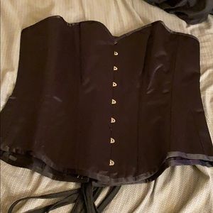 Overbust waist training corset